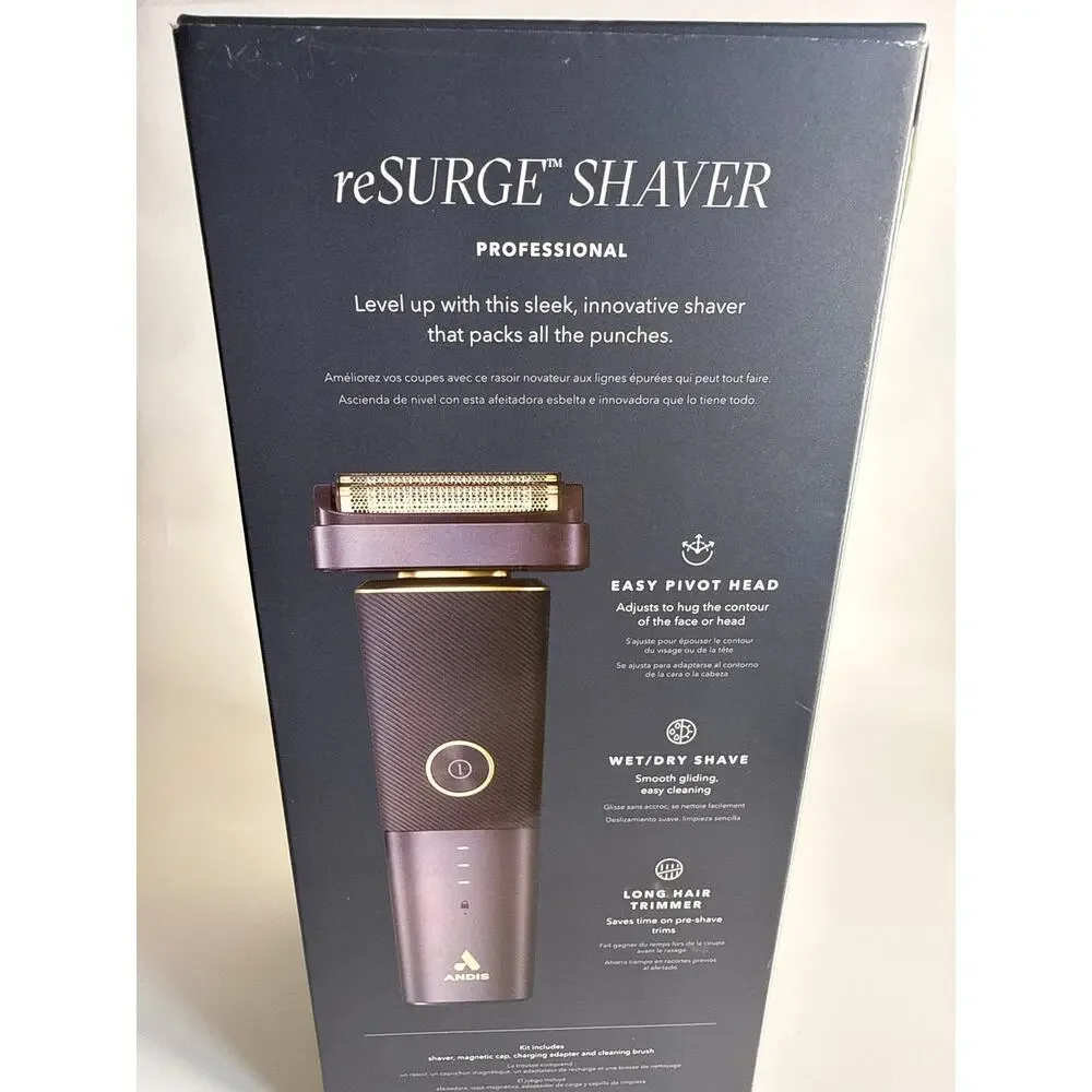 Andis reSURGE Professional Men's Shaver Model 17300 Cordless Foil - Open Box NEW